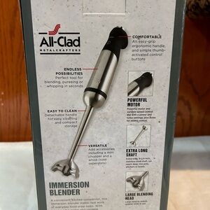 ALL - CLAD METALCRAFTERS IMMERSIIN BLENDER.